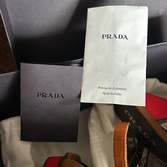 Brand new, never worn gorgeous suede Prada sandals - Picture 4 of 4